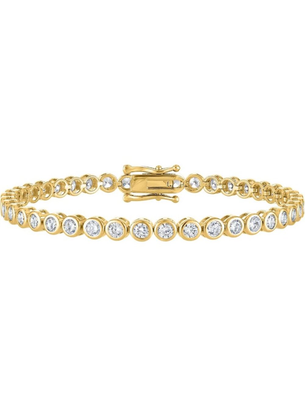 Elegant 3mm CZ Tennis Bracelet for Women - Plated, Sparkling & Stylish Jewelry
